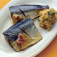 塩さばのグリル焼きでも